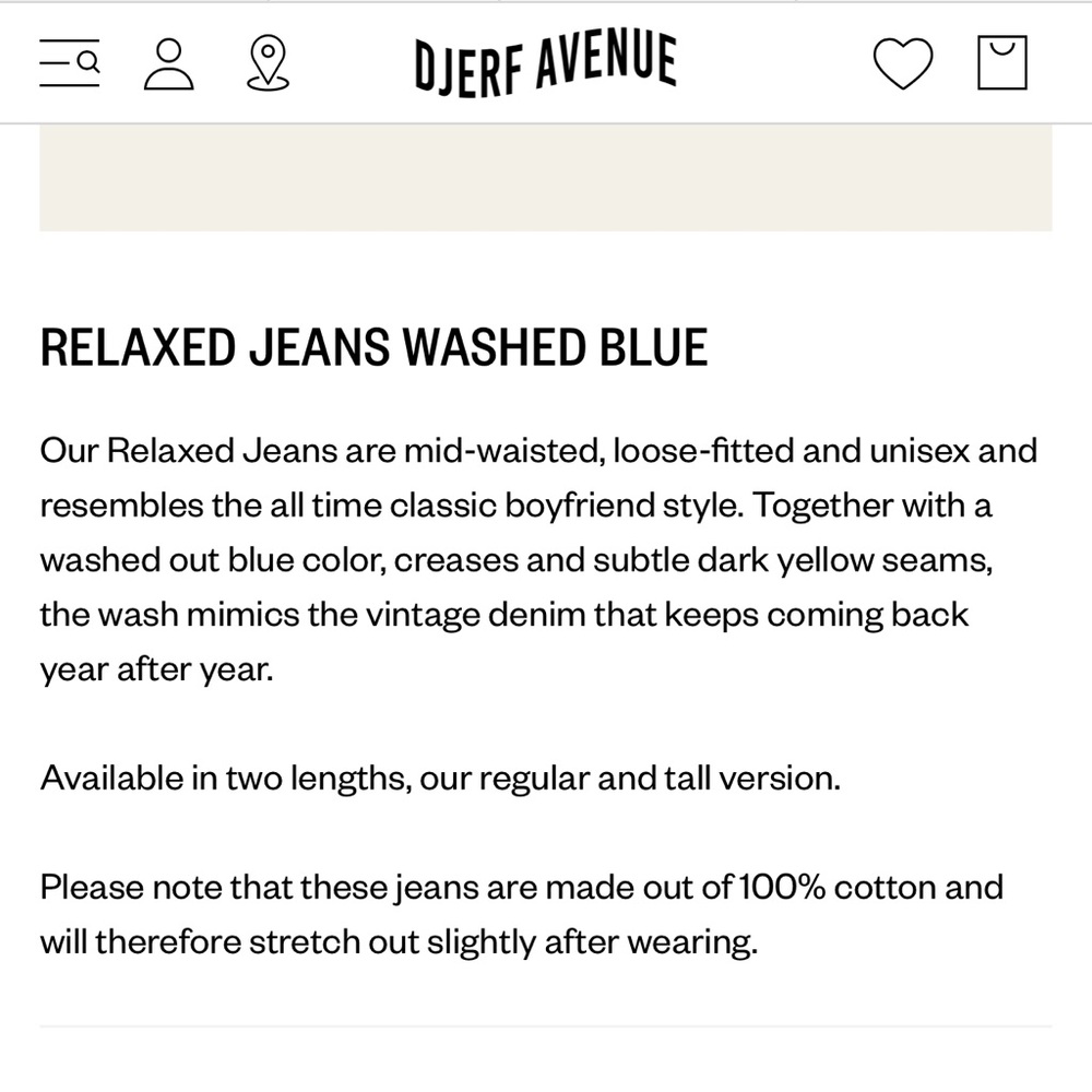Djerf Avenue Relaxed Jeans Washed Blue - Picture 11 of 13